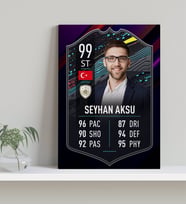 BK Gift Kişiye Özel Kanvas Tablo Futbolcu Kartı-13