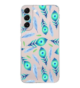 PrintiFy Samsung Galaxy S22 Plus ile Uyumlu 1mm Slim Fit Nazar Boncuğu 3 Baskılı Şeffaf  Kılıf