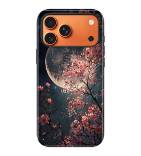 iPhone 17 Pro Velvet Kılıf Lansman İçi Kadife Temalı Desenli Silikon Dolunay Moon