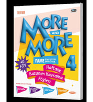 More And More 4. Sınıf Haftalık Kazanım Kavrama Föyleri İngilizce