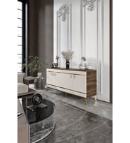 Kordon Konsol Mdf Mebran Kapak Ebru Ceviz