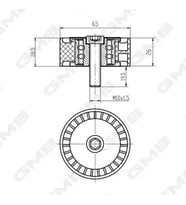 GMB GTA0930 Alternator Gergi Bilyasi 4805183 96440417