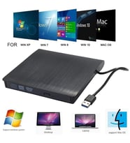 TechTic Usb 3.0 Harici Dvdrw Slim External Cd Dvd Yazıcı Okuyucu Ultra İnce Writer