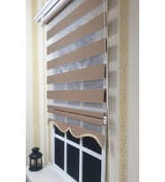 Zebra Stor Perde Sütlü Kahverengi ST 035
