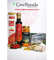 ÇareBurada Kalp Sağlığı Destek Seti - Alıç Yaprağı Ekstrakt, Omega 3 & Sarımsak Yağı Kapsül