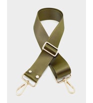 Angel Çanta Aksesuar Polyester Kolon 120X4 Cm Haki Yeşil Light Gold Metalli