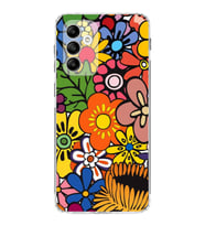 PrintiFy Samsung Galaxy M13 ile Uyumlu Retro Color 2  Kamera Korumalı Şeffaf  Kılıf