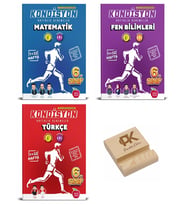 Newton 6. Sınıf Kondisyon Matematik Fen ve Türkçe Haftalık Deneme 3lü Set + Telefon Standı