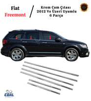 Fiat Freemont Krom Cam Çıtası 6 prç. 2012 Üzeri P. Çelik