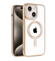İPhone 15 Uyumlu Magsafe özellikli Pure Kılıf (Gold)