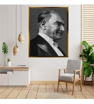 ÇERÇEVELİ ATATÜRK TABLO S54