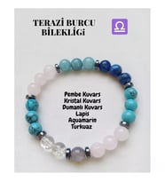 Terazi Burcu Doğaltaş Unisex Bileklik