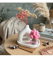 Mumelia Candles İskandinav Baharı - Doğal Soya Taştozu Tasarım Mum Seti