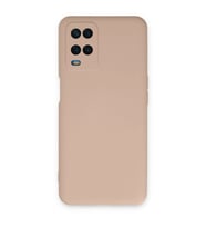 Oppo A54 4g Kılıf Nano İçi Kadife Silikon - Pudra