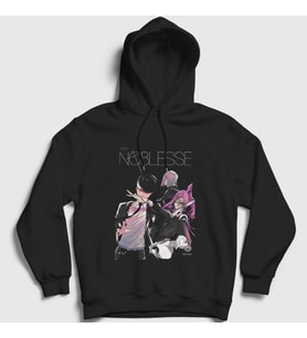 Presmono Unisex Siyah Cover Raizel Anime Noblesse Kapüşonlu Sweatshirt 463860tt