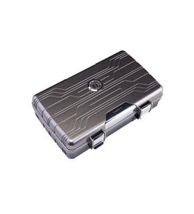 Parmida Gümüş Seyahat Tipi Humidor Puro Kutusu