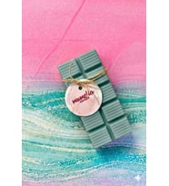 Çikolata Buhurdanlık Mum - Mumelia Candles Doğal Soya, El Yapımı, Dekoratif - Adaçayı Yeşili