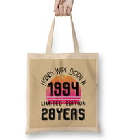 1994 birthday Gift - Made, Born in 1994 Gift - 28th Year Old Birthday  Gift Vintage Style Bez Çanta Uzun Saplı
