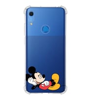 Huawei Y6s  Köşe Korumalı Antişok Kapak Mickey Mouse Tasarımlı Şeffaf  Kılıf