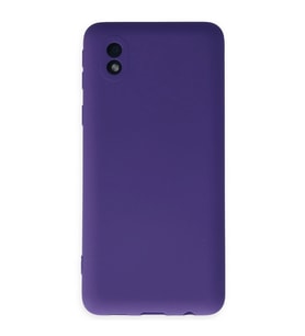 Samsung Galaxy A01 Core Kılıf Nano İçi Kadife Silikon - Mor