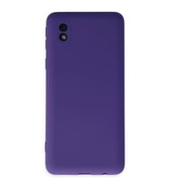 Samsung Galaxy A01 Core Kılıf Nano İçi Kadife Silikon - Mor