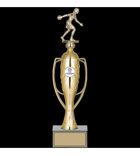ODAK KUPA - Figürlü Kupalar - Bowling Kadın Figürlü Kupalar FG-026 C - 38 cm