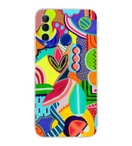 PrintiFy Honor 20 Lite ile Uyumlu Retro Color 6  Kamera Korumalı Şeffaf  Kılıf