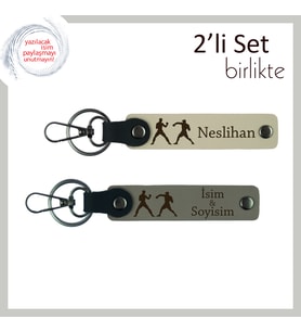 Stiliyle Konuşanlara Özel, Savunmadan Saldırıya Giden, Kişisel Anahtarlık, Sütlü Kahve-Kül Gri