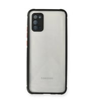 Samsung Galaxy A02s Kılıf Miami Şeffaf Silikon - Siyah