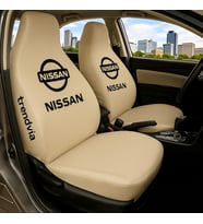 Nissan Uyumlu Penye Araç Koltuk Kılıfı - Ön ve Arka Oto Kılıf Takımı (Bej)