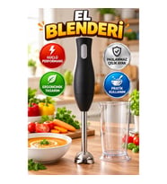 Paslanmaz Çelik Ayaklı El Blenderı – Ergonomik Tasarımlı Mutfak Blenderı