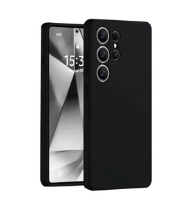 Samsung Galaxy S25 Ultra Kılıf Nano İçi Kadife Silikon - Siyah