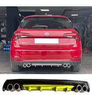 Fiat Egea Hb Sarı Difüzör Çiftli Yuvarlak Egzoz Görünümlü D Tip Difizör