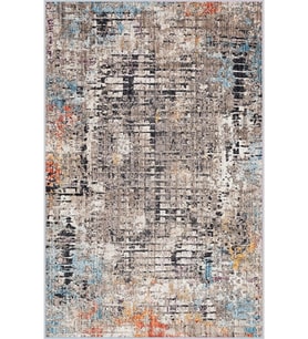Eliana Home Baskılı, Yıkanabilir Kaymaz Taban Salon Halısı LNA1525-HT1312 100x150 cm (Kahverengi)