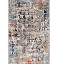 Eliana Home Baskılı, Yıkanabilir Kaymaz Taban Salon Halısı LNA1525-HT1312 100x150 cm (Kahverengi)