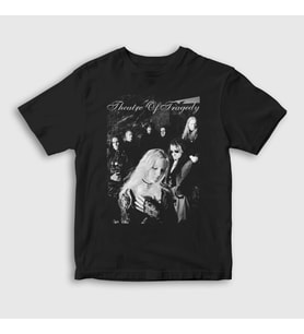 Presmono Unisex Çocuk Siyah Poster Metal Theatre Of Tragedy T-Shirt 528939tt