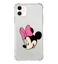Apple iPhone 11 Uyumlu Köşe Korumalı Antişok  Kapak Minnie Mouse Tasarımlı Şeffaf  Kılıf