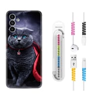 Samsung A23 A31 A32 A50 A51 A52 A53 A70 Kılıf Kablo Koruma Spiral Silikon Super Cat 1666