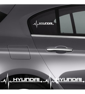 Hyundai Genesis İçin Uyumlu Aksesuar Oto Ritim Sticker 2 Adet 20*9 Cm