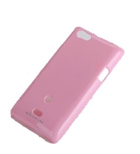Nillkin Xperia Miro ile Uyumlu Parlak Sert Kauçuk Kılıf Pembe