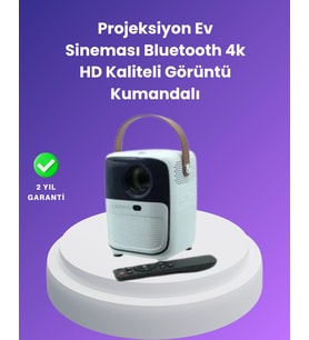 Mey İthalat® Çoklu Giriş Destekli Projektör – HDMI, USB ve Kulaklık Bağlantı Seçenekleriyle Geniş Uyumluluk