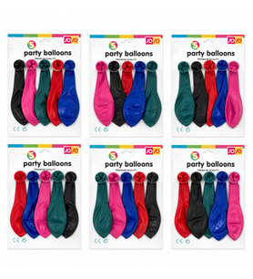30 PAKET - 5PCS ORTA BOY RENKLİ - 30CM PARTY BALON TOPTAMDA 150 ADET BALON (5343)