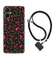 Tecno Spark 9T Kılıf Resimli Boyun Askılı İpli Desenli Silikon Barbie and Shoes 1413