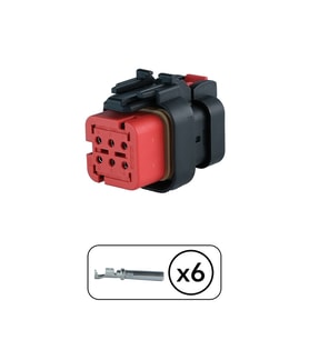 Erkek Konnektör 6 Pin Kablosuz