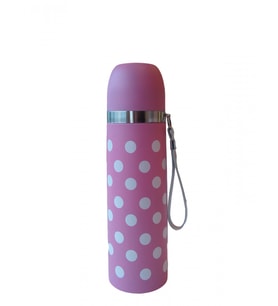 Sema Bebe Sema Baby Puantiyeli Bebek Termosu 500 ml - Pembe