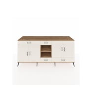 Kronos Konsol 5 Raflı 4 Çekmeceli 4 Kapaklı 220x59x99 Çam-Aytaşı/Aytaşı