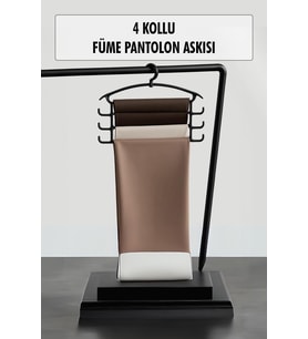 Füme Pantolon Askısı & Dolap Düzenleyici Askı