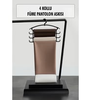 Füme Pantolon Askısı & Dolap Düzenleyici Askı