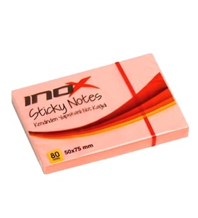 Postit 80 Yaprak 50X75mm Yapışkanlı Not Kağıdı Pembe - 3 adet