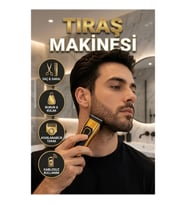 Ayarlanabilir Taraklı Çok Amaçlı Tıraş Makinesi – Saç, Sakal, Burun ve Kulak Bakımı